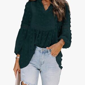 XL- Amazon Dark Green Women's Blouse